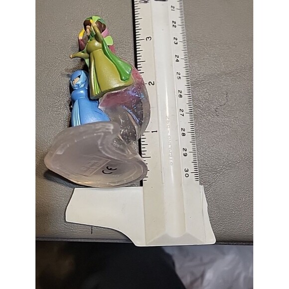 Disney Sleeping Beauty Fairy Godmother cake topper 3” Figure 3 fairies - Picture 4 of 6
